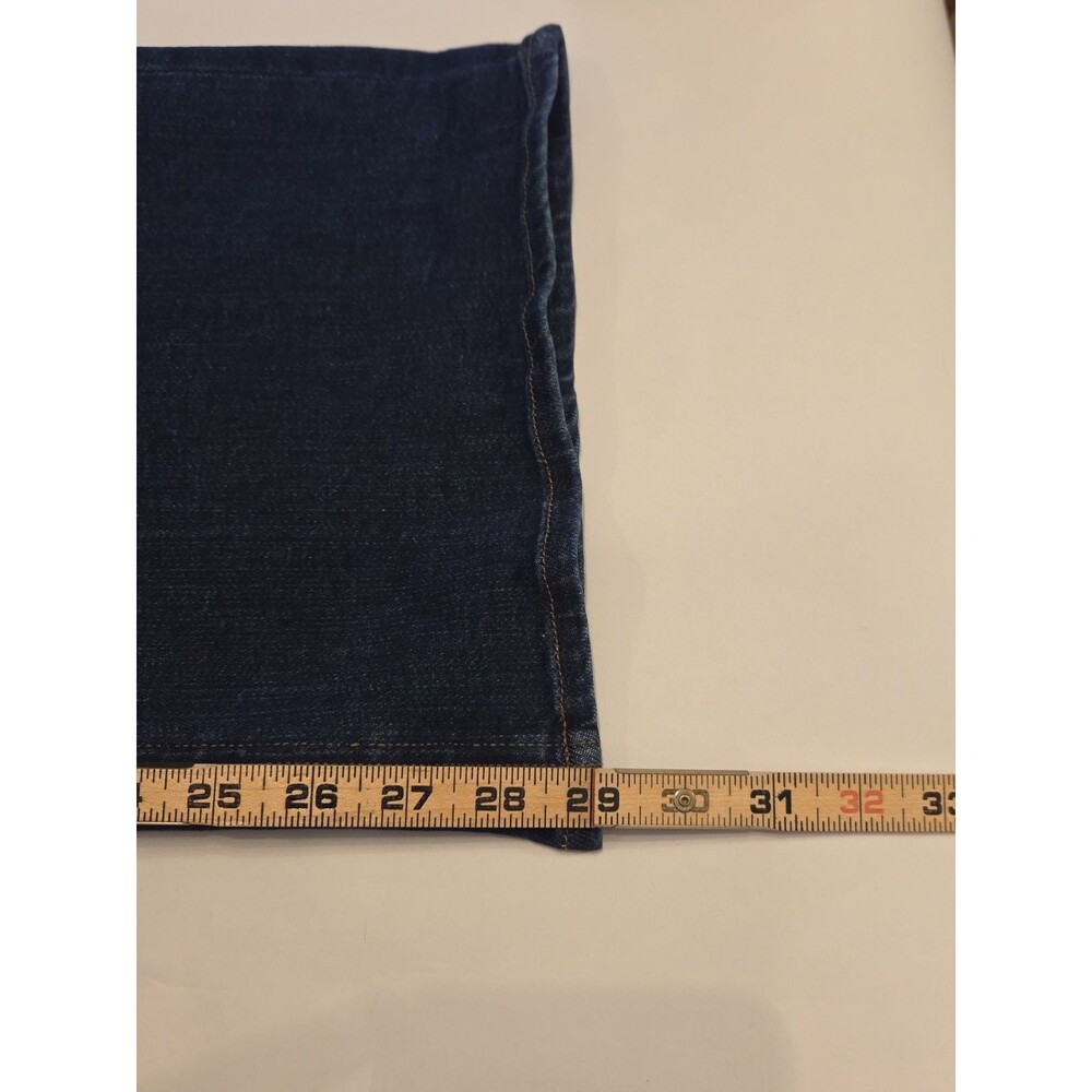 Quince Bella Stretch Wide Leg Jeans Womens 29 Midnight Blue Organic Cotton - Picture 10 of 10